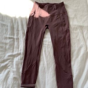 High waisted cropped leggings